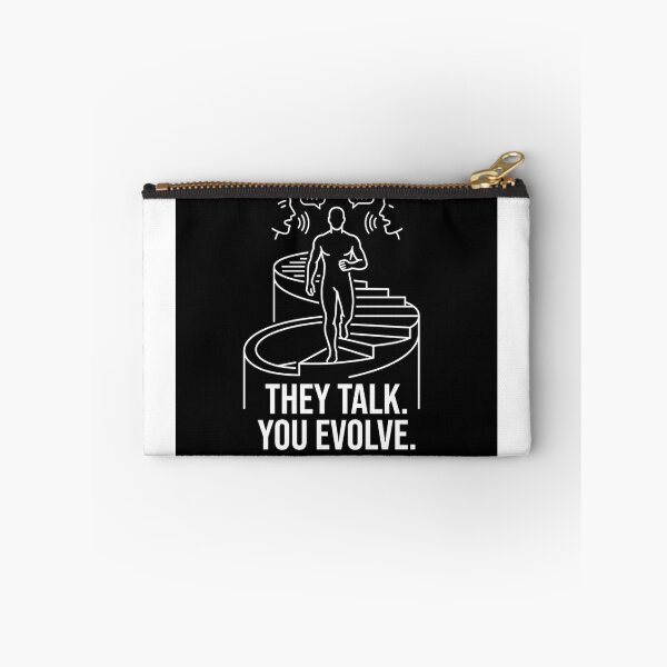 Item preview, They Talk You Evolve – Motivational Mindset Typography designed and sold by BoldConcept43.