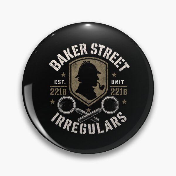 Item preview, Baker Street Irregulars Sherlock Holmes Detective Emblem designed and sold by Fenay Designs.