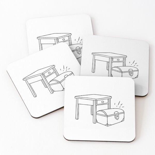 Item preview, Storage Trunk Resting Under Table designed and sold by rasagamastore.