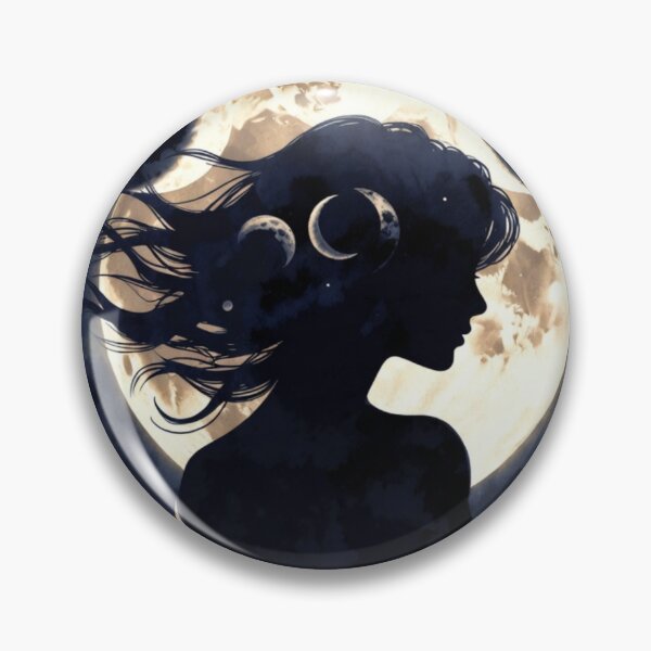 Item preview, Luna's Child Moon Goddess Design | Celestial Lunar Woman Art designed and sold by GalleryPeak.