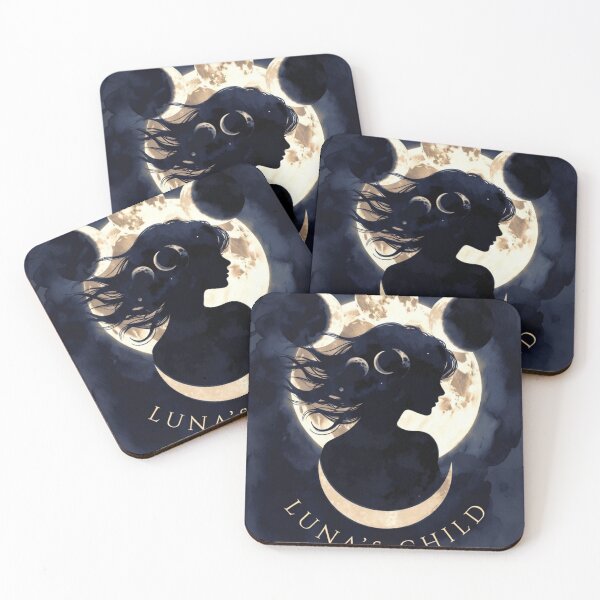 Item preview, Luna's Child Moon Goddess Design | Celestial Lunar Woman Art designed and sold by GalleryPeak.