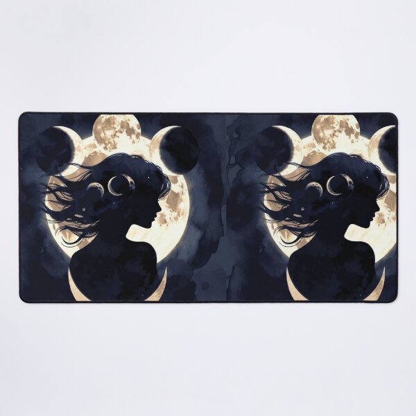 Item preview, Luna's Child Moon Goddess Design | Celestial Lunar Woman Art designed and sold by GalleryPeak.