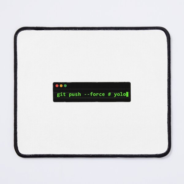Item preview, Git Push Force Yolo Terminal Coder Humor designed and sold by Bianca Oltean.