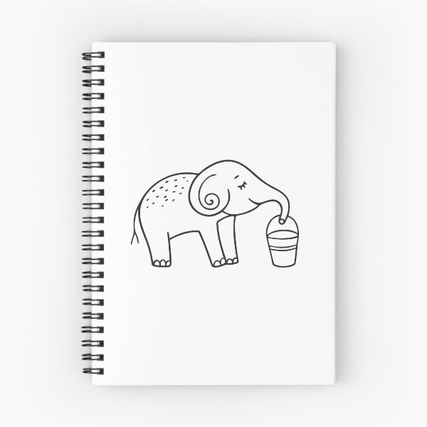Item preview, Curled Elephant Trunk Beside Water Bucket designed and sold by rasagamastore.