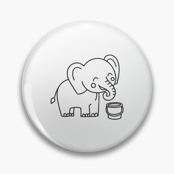 Item preview, Water Bucket Beside Elephant Trunk designed and sold by rasagamastore.