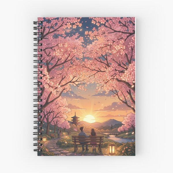 Item preview, Golden Hour Sakura Promenade designed and sold by Prachodayat Artworks.
