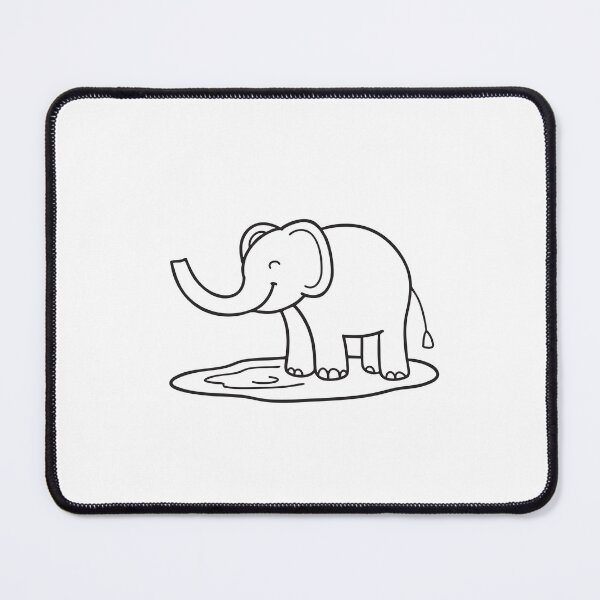 Item preview, Elephant Trunk Extended Over Puddle designed and sold by rasagamastore.