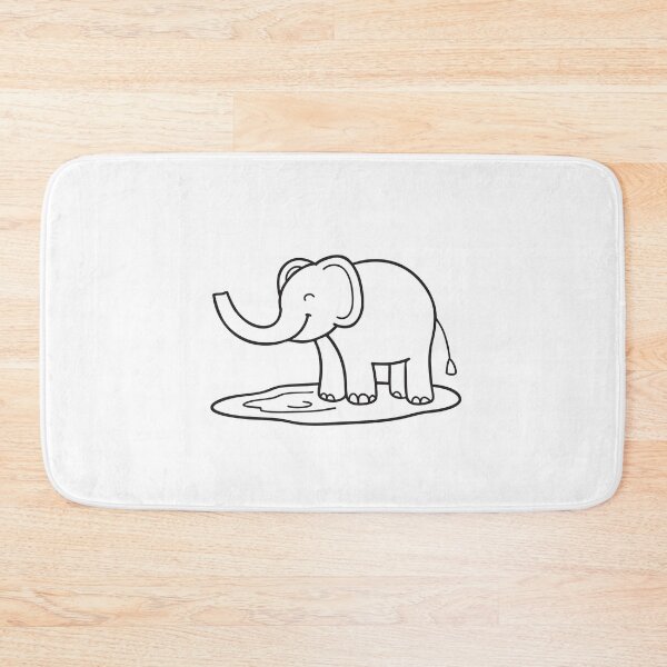 Item preview, Elephant Trunk Extended Over Puddle designed and sold by rasagamastore.