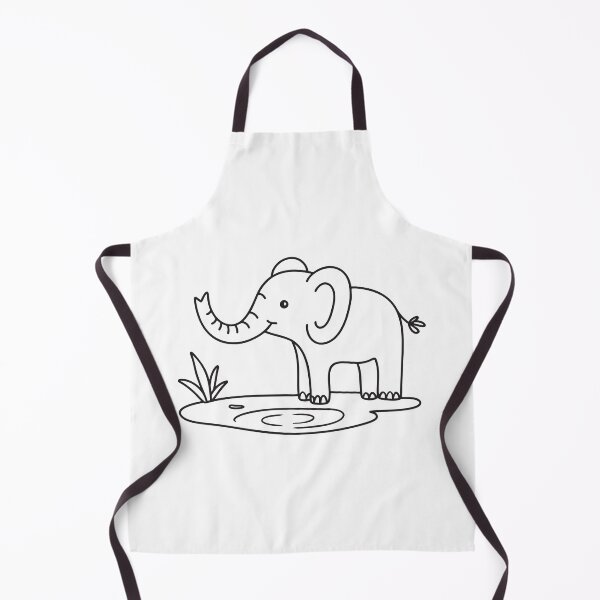 Item preview, Elephant Trunk Reaching Across Puddle designed and sold by rasagamastore.