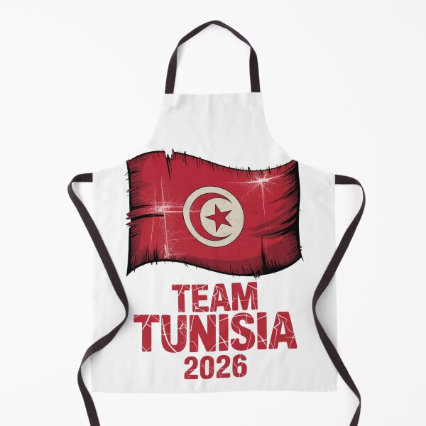 Item preview, Team Tunisia 2026 Fan Flag T-Shirt V7 designed and sold by DBWStudios.