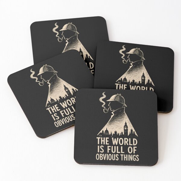 Item preview, Sherlock Holmes The World Is Full Of Obvious Things London Skyline designed and sold by Fenay Designs.