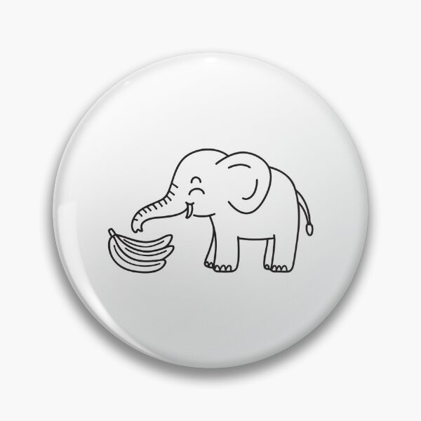 Item preview, Elephant Trunk Holding Bunch of Bananas designed and sold by rasagamastore.