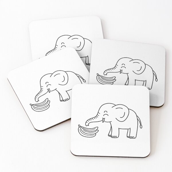 Item preview, Elephant Trunk Holding Bunch of Bananas designed and sold by rasagamastore.