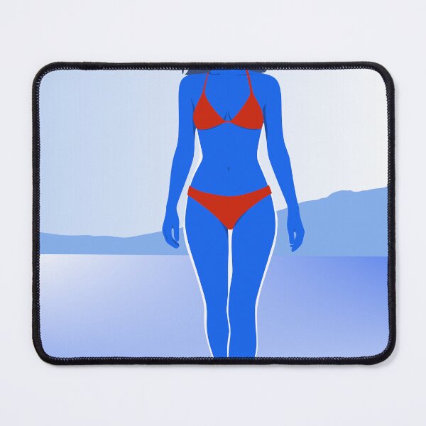 Item preview, Modern Summer Poster Print, Minimalist Woman Beach Walk Art designed and sold by Studio pod Burom.
