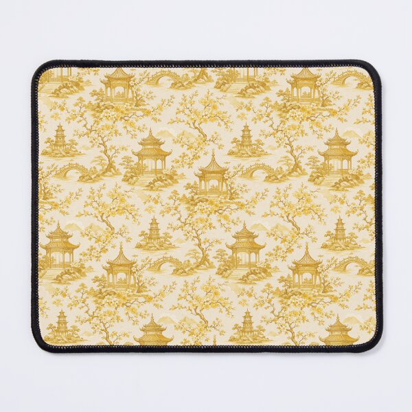 Item preview, Chinoiserie - Temples - Yellow designed and sold by Skyeleigh and Spideough.
