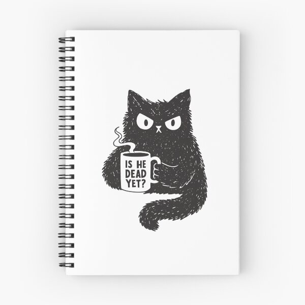 Item preview, Is He Dead Yet Funny Cat Coffee designed and sold by HBDStudio.