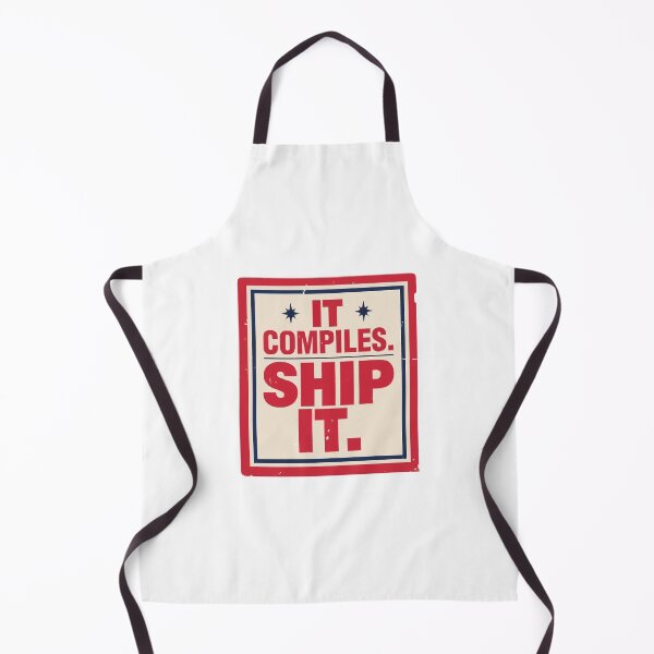 Item preview, It Compiles Ship It Vintage Coding Humor designed and sold by Bianca Oltean.