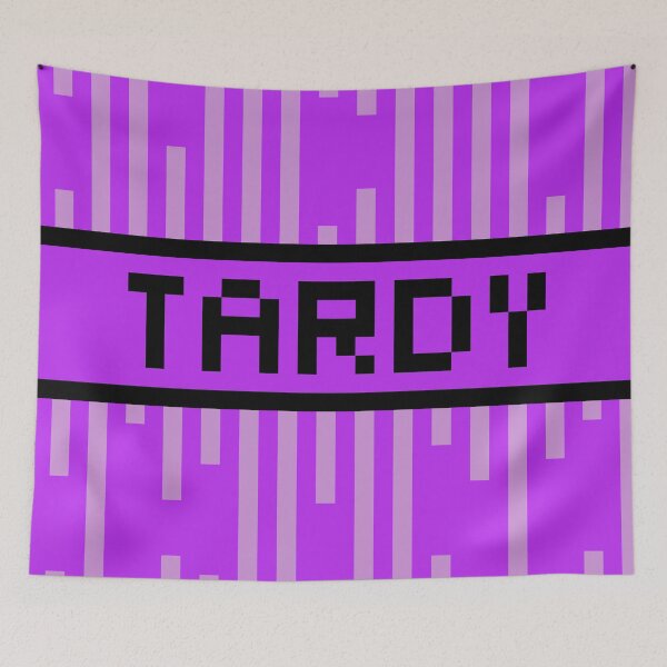 Item preview, TARDY — Pixel Art Word | Retro 8-Bit Two-Tone Typography designed and sold by Mouremandier.