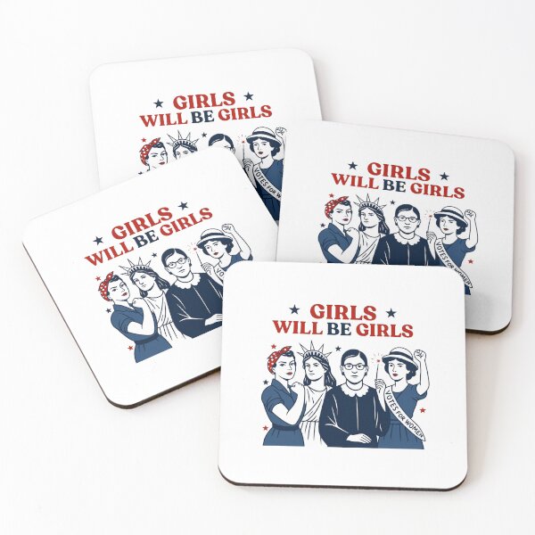 Item preview, Girls Will be Girls, Patriotic Feminist 4th of July designed and sold by Landinhalias.