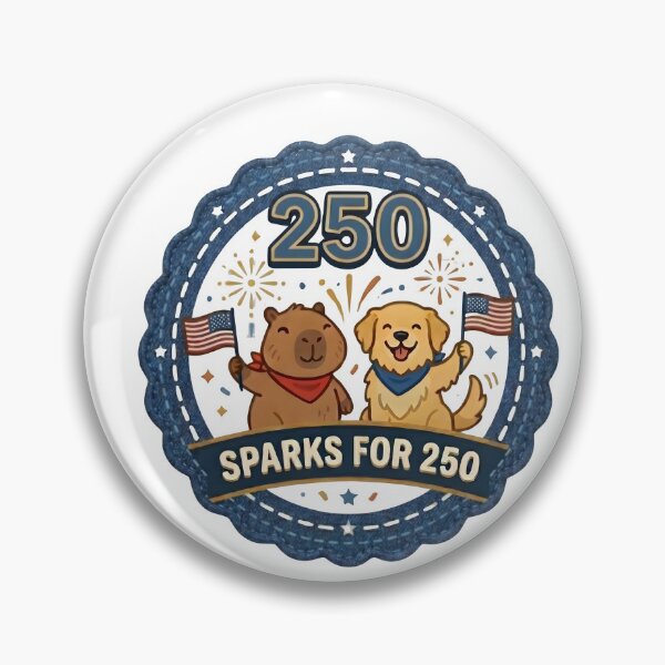 Item preview, Sparks For 250 USA Capybara Dog Fireworks designed and sold by laughingshirts.