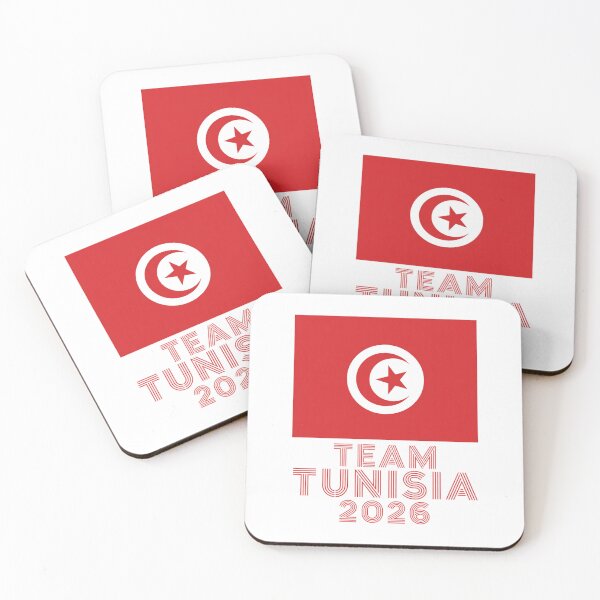 Item preview, Team Tunisia 2026 Fan Flag T-Shirt V9 designed and sold by DBWStudios.