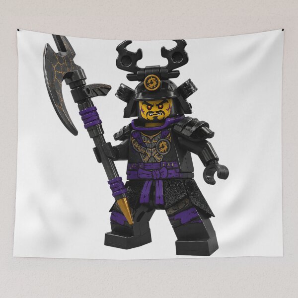 Item preview, Evil Lego samurai figure with a weapon designed and sold by Adriiian Shop.
