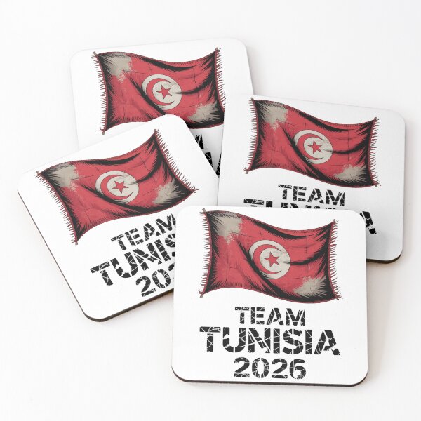 Item preview, Team Tunisia 2026 Fan Flag T-Shirt V10 designed and sold by DBWStudios.