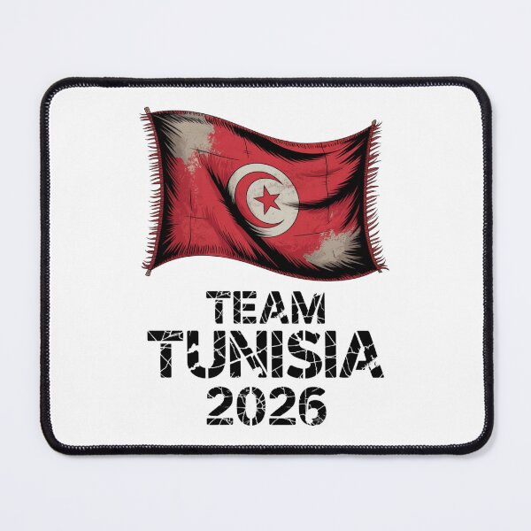 Item preview, Team Tunisia 2026 Fan Flag T-Shirt V10 designed and sold by DBWStudios.