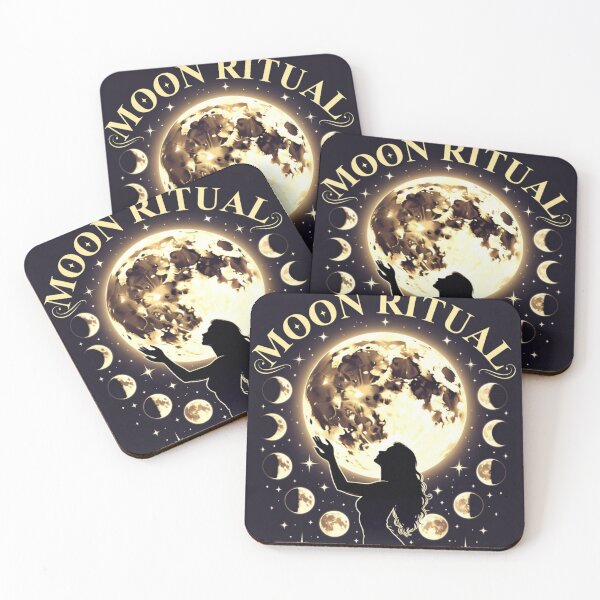 Item preview, Moon Ritual Moon Phases Design | Celestial Witch Goddess Art designed and sold by GalleryPeak.