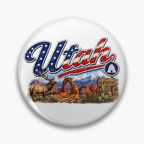 Item preview, UTAH1 Flag Letterings america designed and sold by LIOKING333.