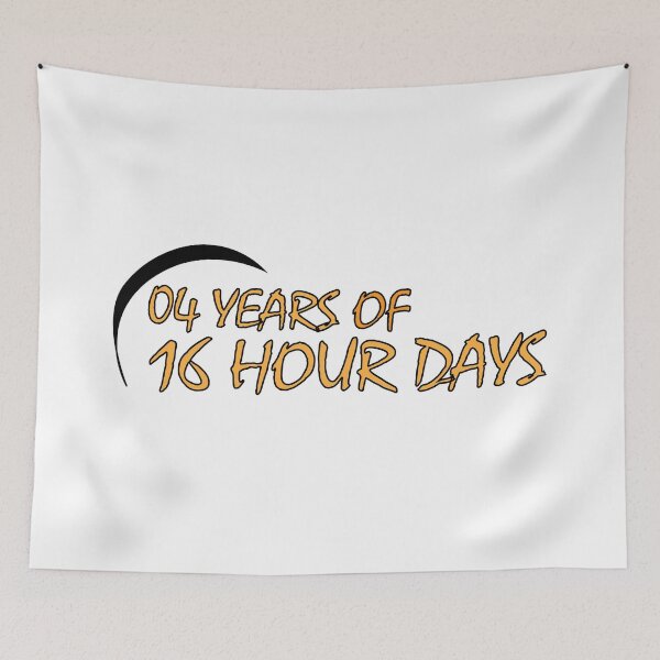Item preview, 04 YEARS OF 16 HOUR DAYS - PERSISTENCE designed and sold by Positive Mindzet!.