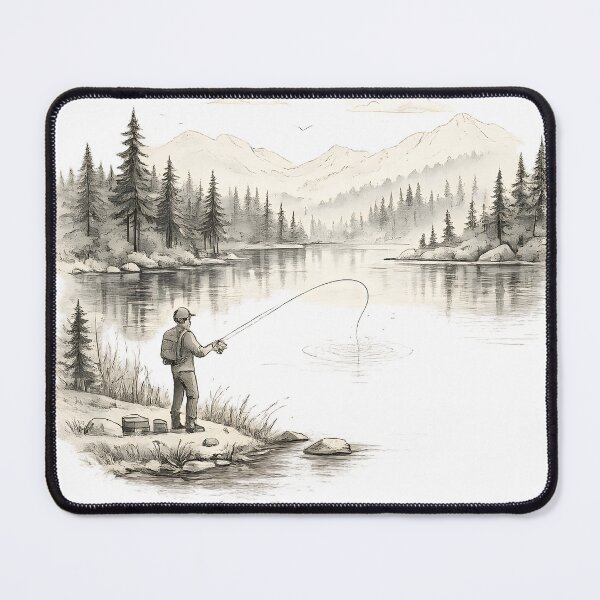 Item preview, Quiet Waters Angler designed and sold by PatiImagination.