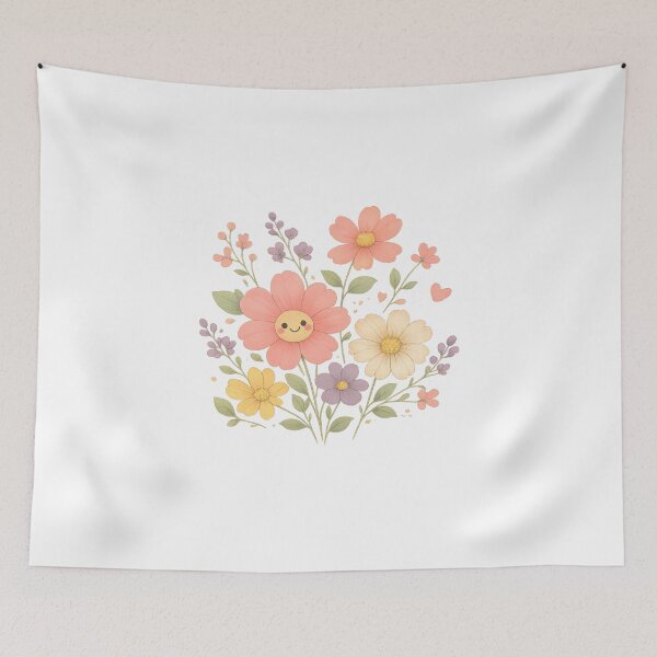 Item preview, Kawaii Flower Bouquet in Pastel Colors designed and sold by KM Design.
