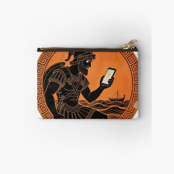 Item preview, Odysseus Google Maps Recalculating 10 Year Route - Funny Greek Vase Art designed and sold by HistoricHumor.