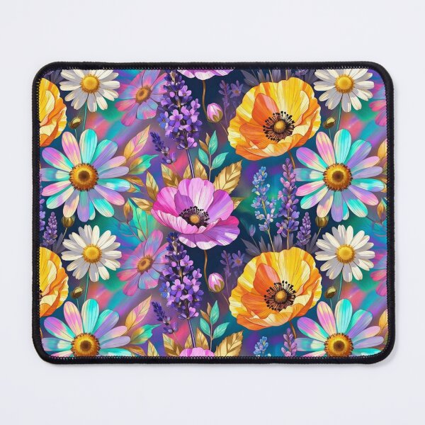 Item preview, Bright Colorful Floral Pattern Art designed and sold by IntelliMindDesigns.