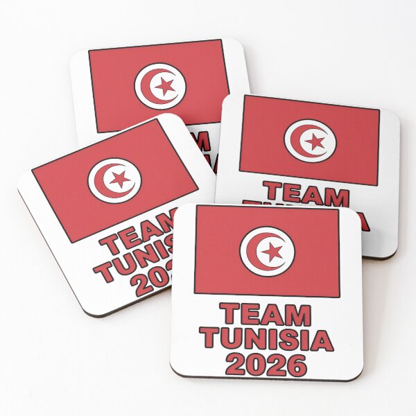 Item preview, Team Tunisia 2026 Fan Flag T-Shirt V12 designed and sold by DBWStudios.