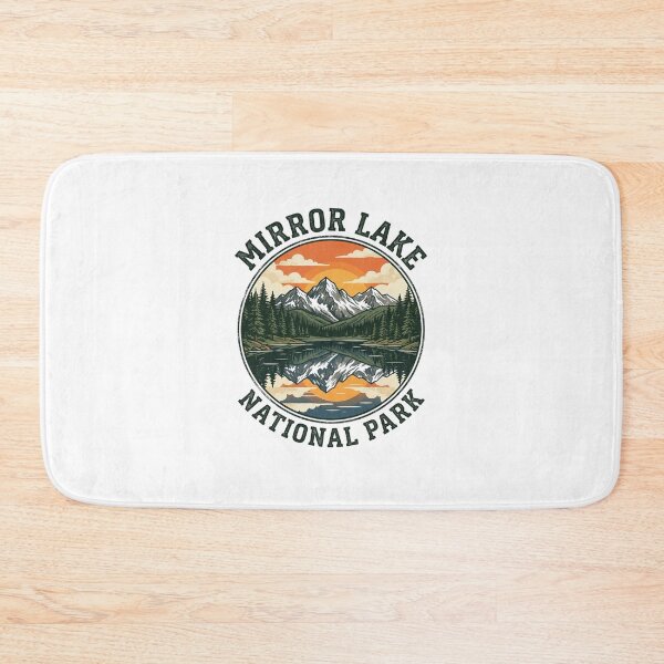 Item preview, Mirror Lake National Park Vintage Mountain Reflection Sunset designed and sold by longngusuc.