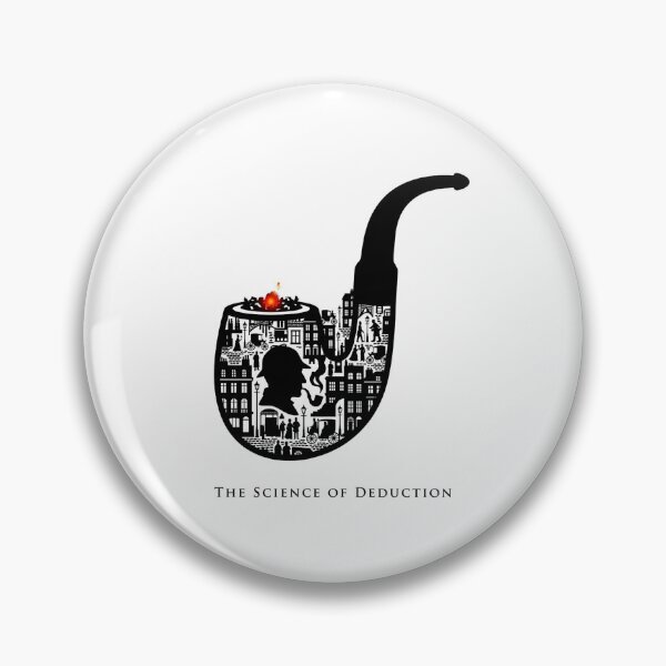Item preview, Sherlock Holmes The Science of Deduction Pipe Illustration designed and sold by Fenay Designs.