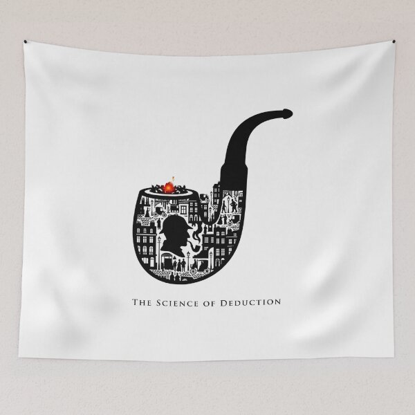 Item preview, Sherlock Holmes The Science of Deduction Pipe Illustration designed and sold by Fenay Designs.