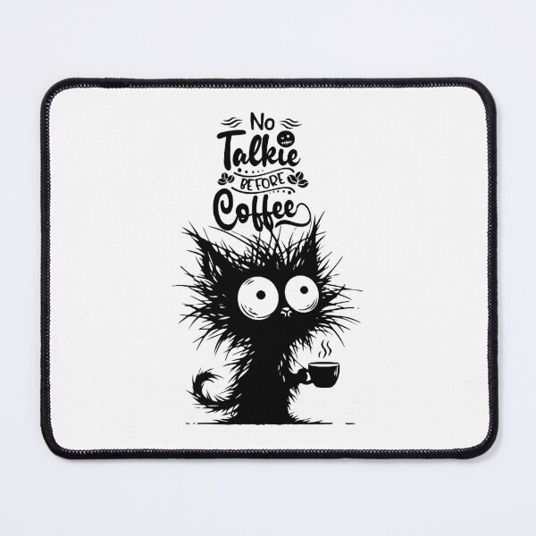 Item preview, No talk before coffee designed and sold by VividMorphk.