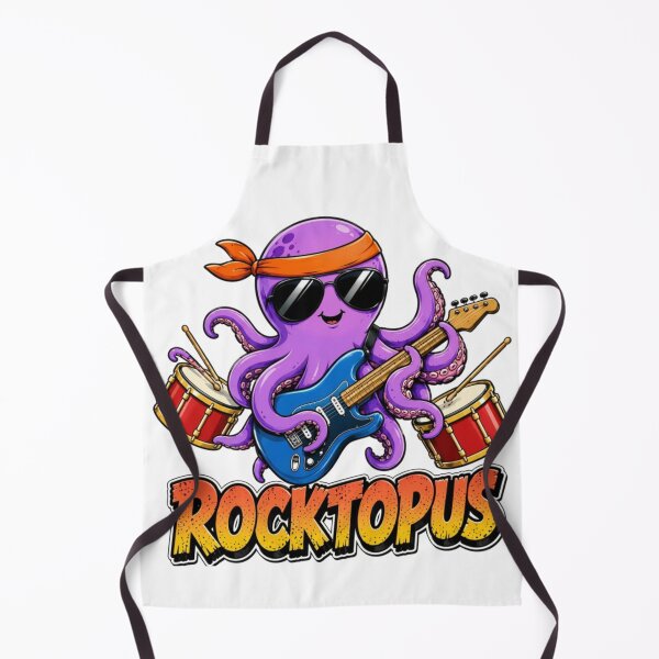 Item preview, Rocktopus Groove Cute Octopus Guitar Band designed and sold by Nano-Threads.