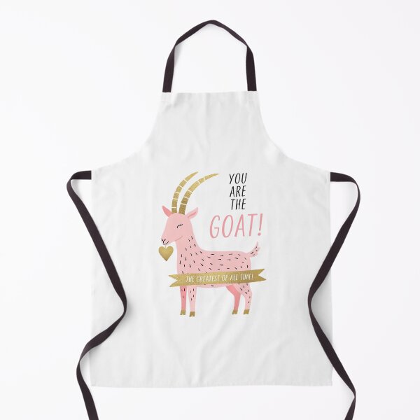 Item preview, GOAT! The Greatest of All Time Cute Pink Goat with Gold Heart | Funny Motivational Design designed and sold by Snifferius.