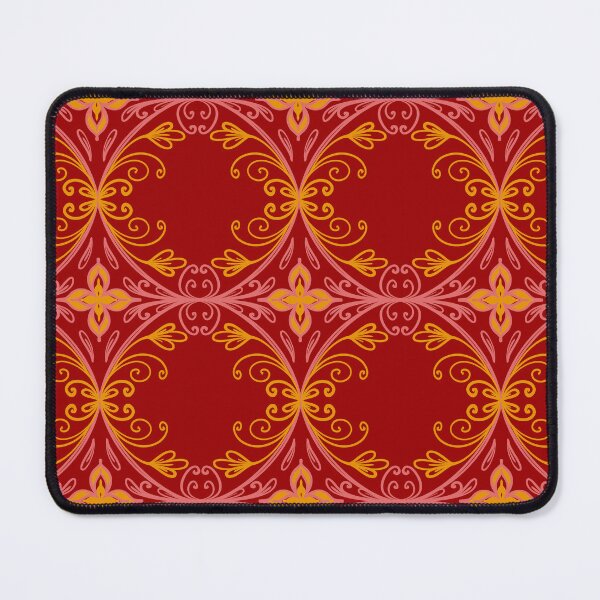 Item preview, Flower Damask Mandala Seamless Pattern Red Background designed and sold by LifeTU.