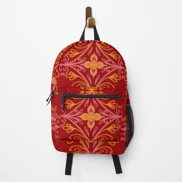 Item preview, Flower Damask Mandala Seamless Pattern Red Background designed and sold by LifeTU.