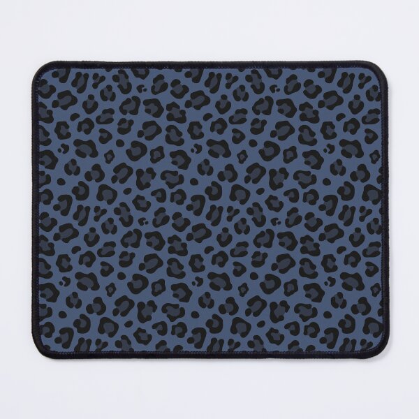 Item preview, Blue and Black leopard print designed and sold by pattern-archive.