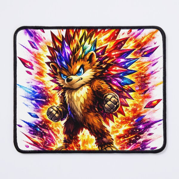Item preview, hedgehog spirit colourfull crystal designed and sold by astriebatik.
