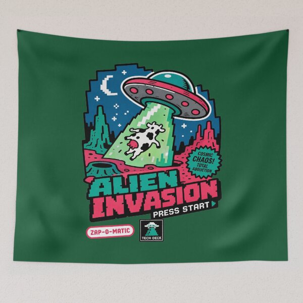 Item preview, Alien Invasion Game designed and sold by BrambleBox.