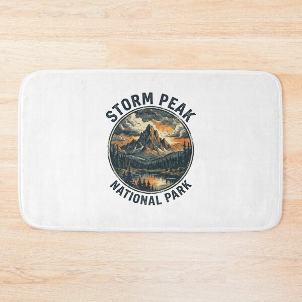 Item preview, Storm Peak National Park Vintage Mountain Lake Sunset designed and sold by longngusuc.