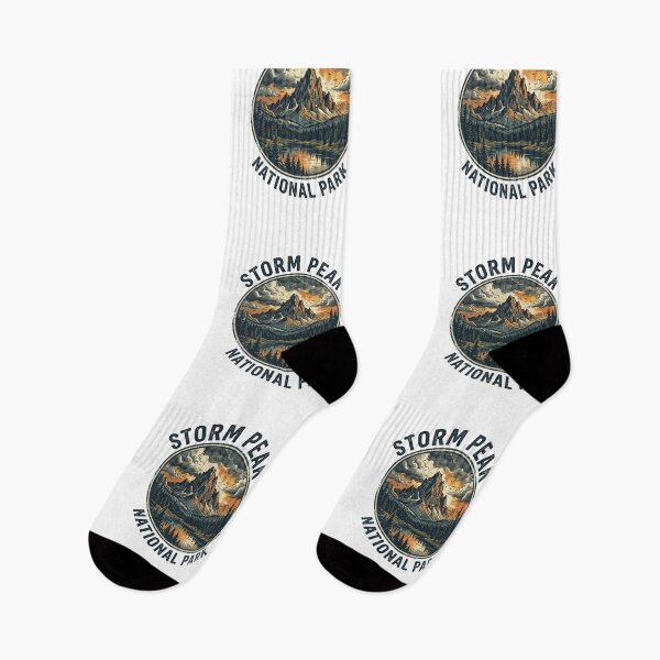 Item preview, Storm Peak National Park Vintage Mountain Lake Sunset designed and sold by longngusuc.
