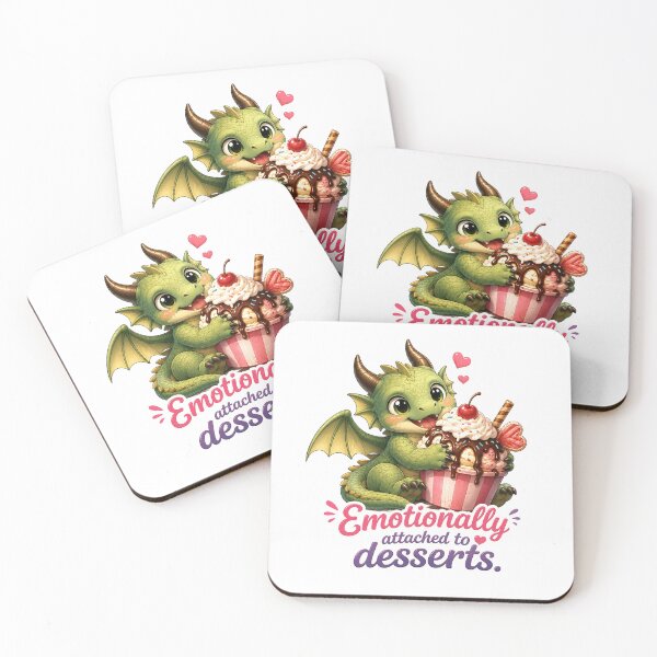 Item preview, Funny Dessert Lover Dragon Art designed and sold by Hatchling Hollow.